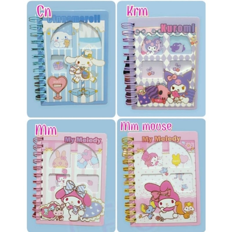 

CL Memo notes MINI ring Kuromi Cinnamoroll My Melody