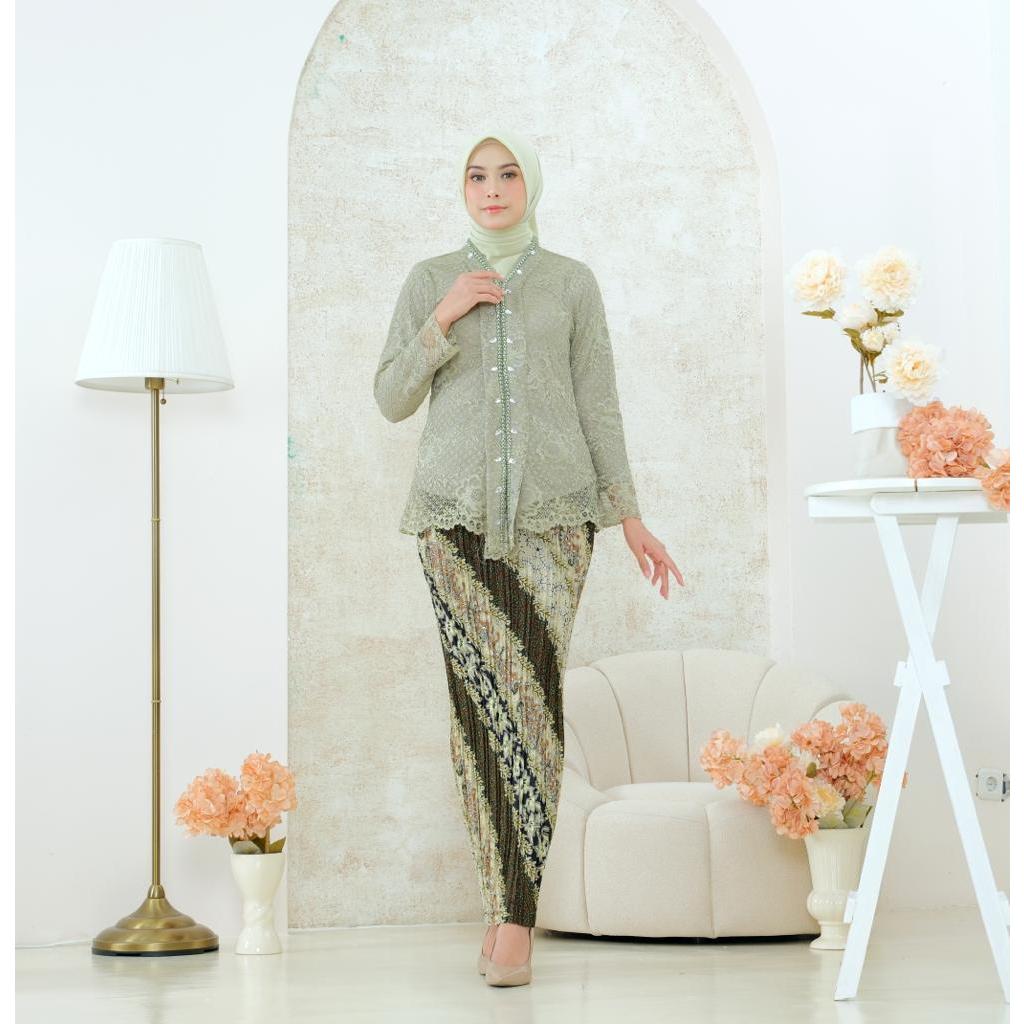 HN MODE - Setelan kebaya floy payet brokat busui / Baju kebaya payet model terbaru buat pesta kondan