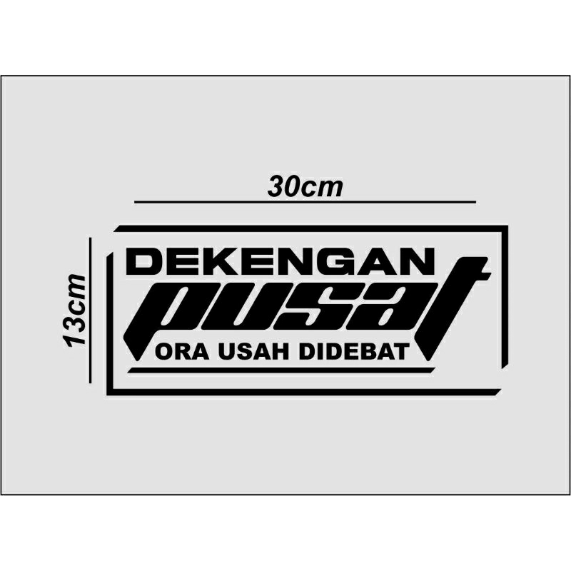 

stiker timbul dekengan pusat