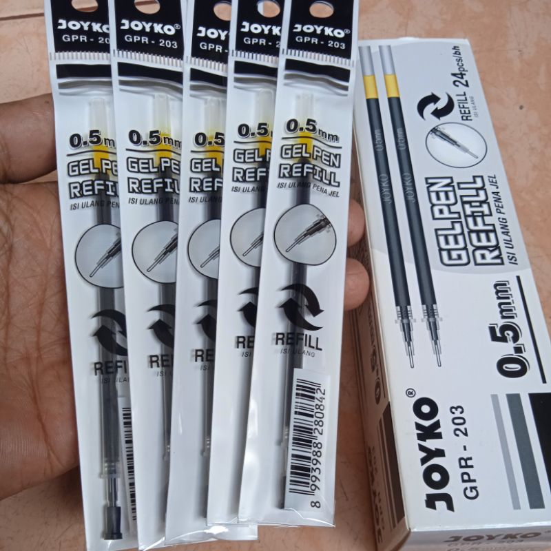 

GROSIR 5 Pcs REFILL PEN GEL ISI ULANG PENA JEL PULPEN ATK JOYKO