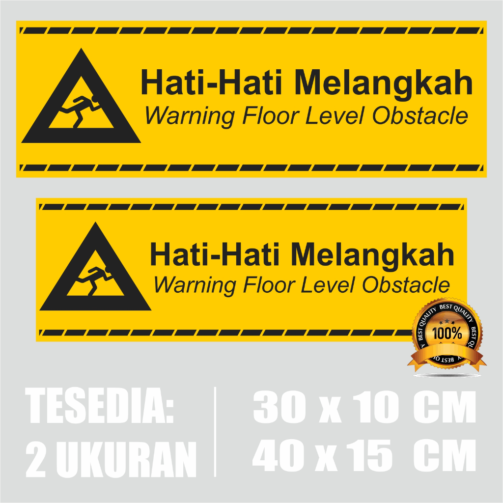 STIKER HATI HATI MELANGKAH