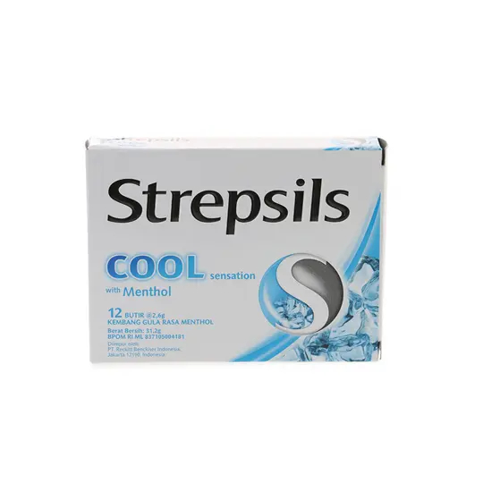 

Strepsils Cool Menthol 12's Tablet / Permen Pelega Tenggorokan