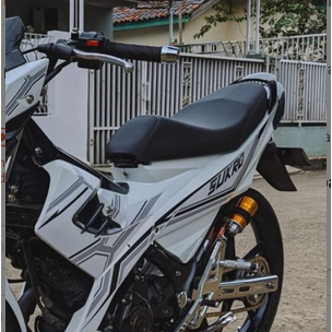 JOK SATRIA FU KARBU/SATRIA FU 150 MODIFIKASI BEDUDUNG LANCIP DOUBLE SEAT KULIT MBTECH CARERRA ORIGIN