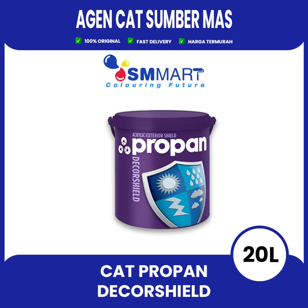 CAT TEMBOK EXTERIOR PROPAN DECORSHIELD WHITE 20 L