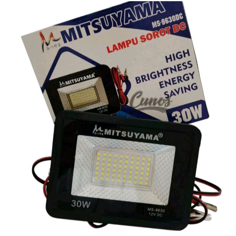 LAMPU SOROT DC LED 30W 30 W 30WATT 30 WATT 12 VOLT LAMPU SOROT AKI MITSUYAMA