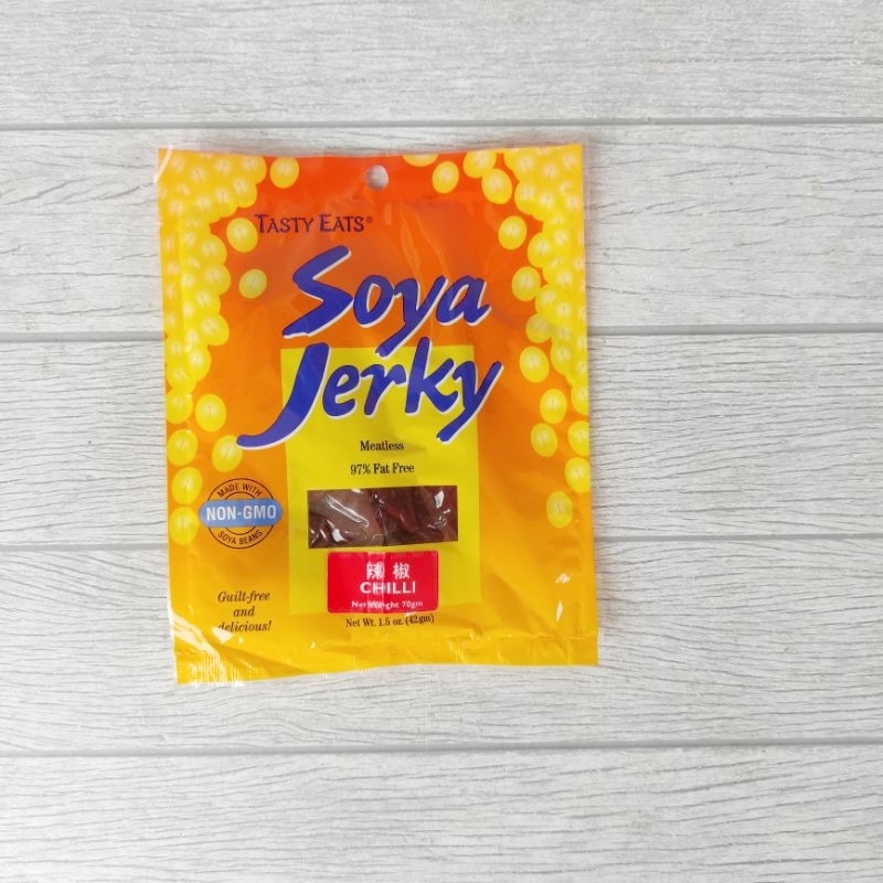 

Tasty Eats Soya Jerky 73gr Dendeng Vegetarian Vegan