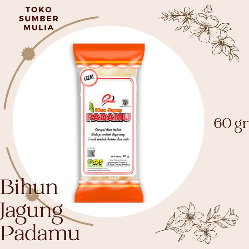

Bihun Jagung Padamu Oranye 60 gram
