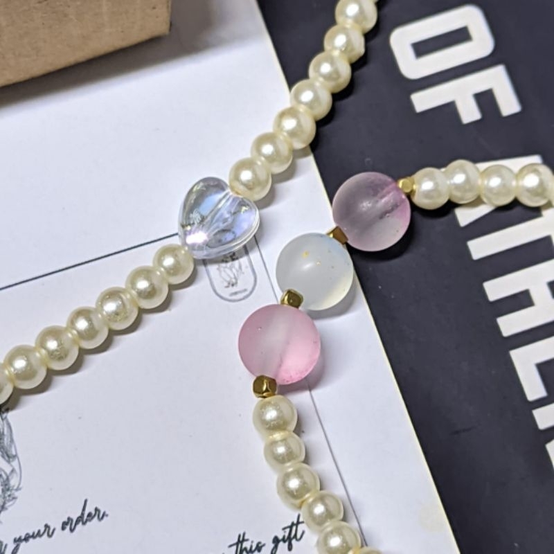 Kalung & Gelang Wanita Love Pearl Necklace & Bracelet Pearl