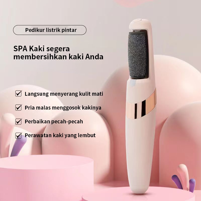 COD penghalus tumit kaki elektrik Pengisian USB Rol Penghilang Kalus untuk Kaki - Untuk Kulit Mati D