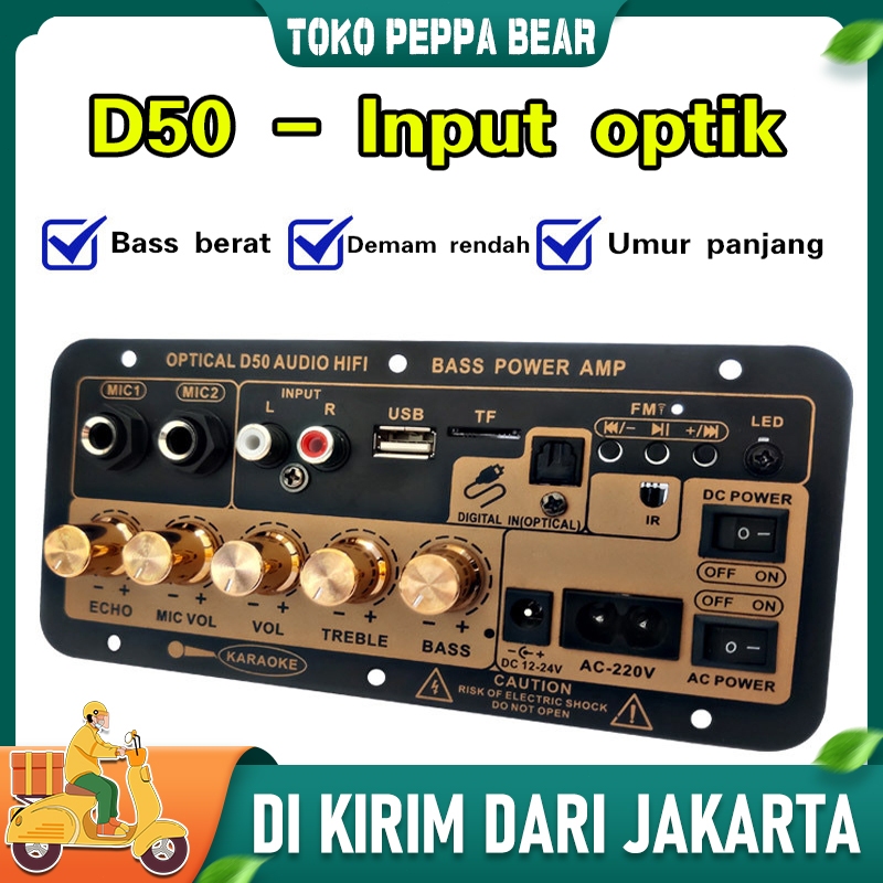 ampli full bass subwoofer 10 Inch Hi-Fi Bluetooth Rumah Mobil Audio Power super bass Bluetooth