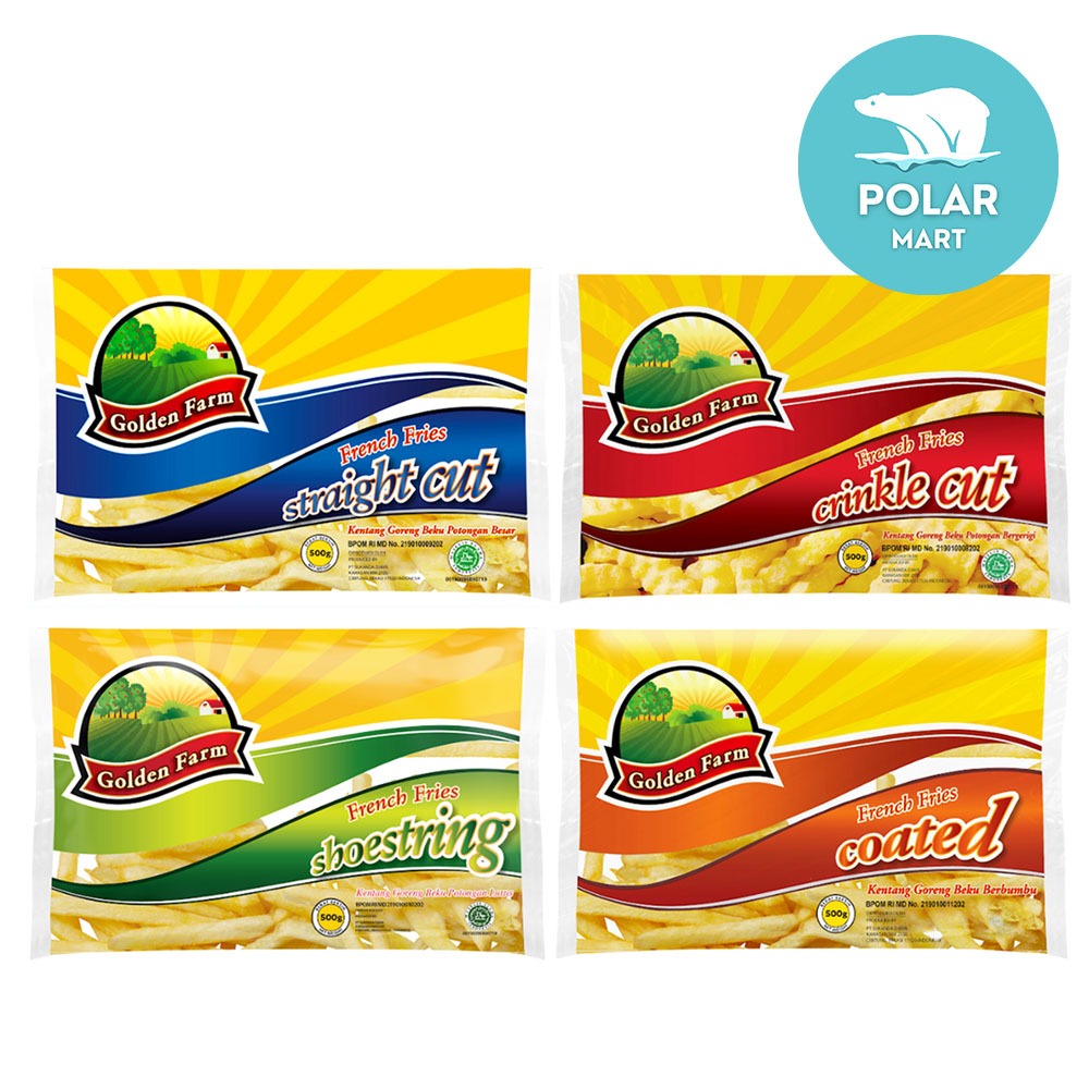 

Golden Farm French Fries 500 Gram (FROZEN FOOD BANDUNG)