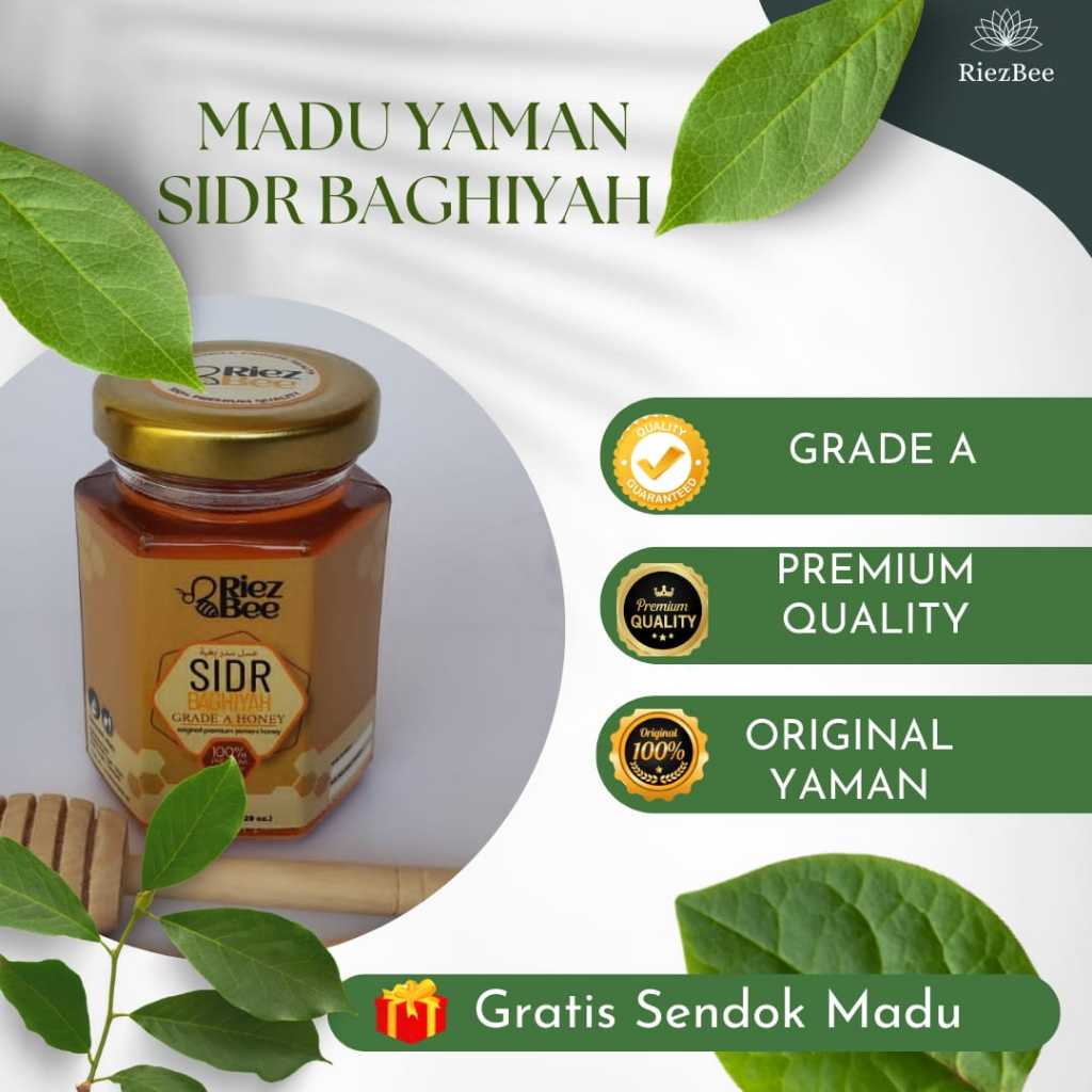 

Madu Murni Yaman Sidr Baghiyah Grade A 150 gram - Asli Original 100 % Yaman, Kualitas Premium By RiezBee
