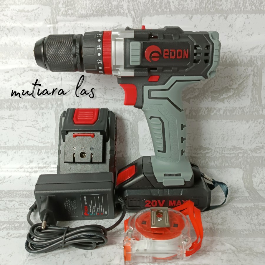 EDON ED2-1810D 18V MESIN BOR TANPA KABEL CORDLESS DRILL TERMURAH
