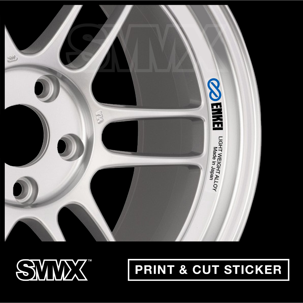 Sticker Stiker Velg motor mobil Enkei