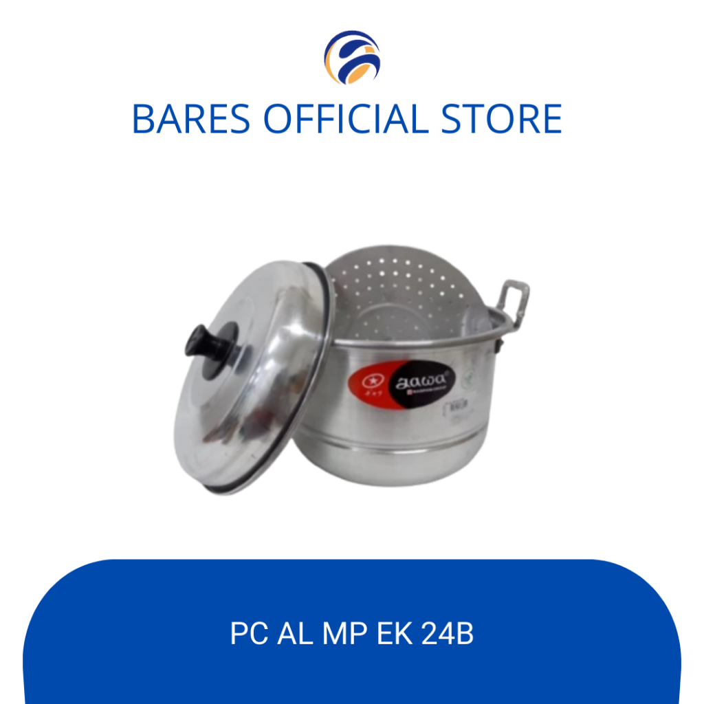 Panci Dandang Jawa Maspion  Panci Kukus Aluminium  Dandang Ekonomi + Sarangan 24cm