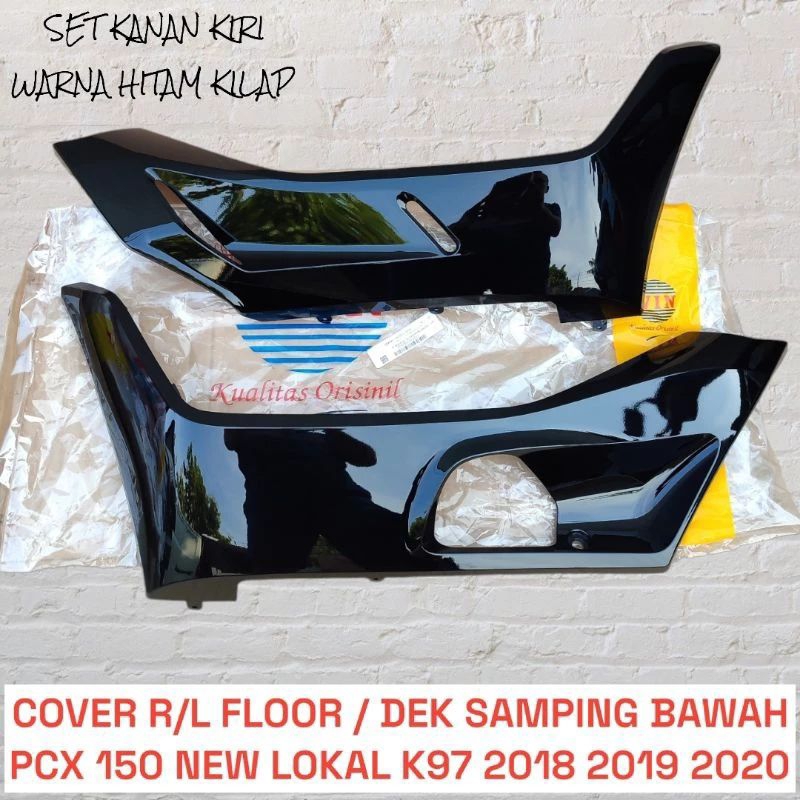 DEK SAMPING KANAN KIRI HONDA PCX 150 2018 2020 HITAM PUTIH MERAH DOFF