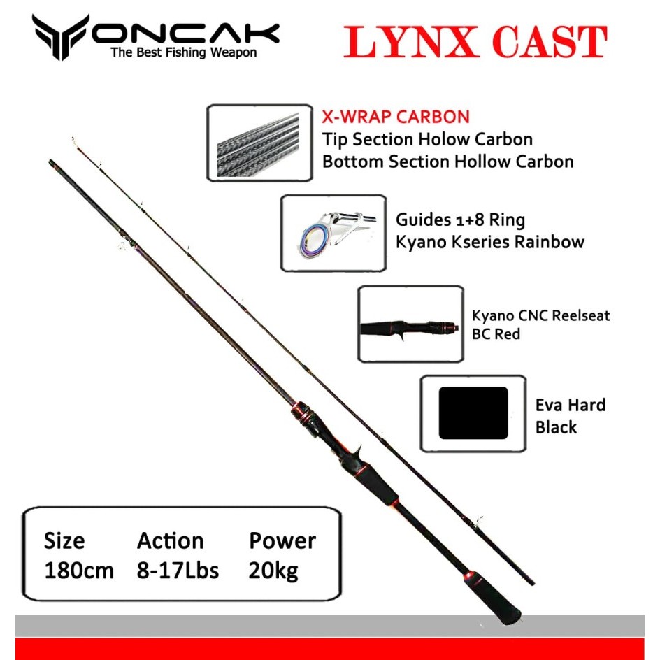 Joran BC Oncak LYNX cast 662 198cm 8/17 lb 20 kg