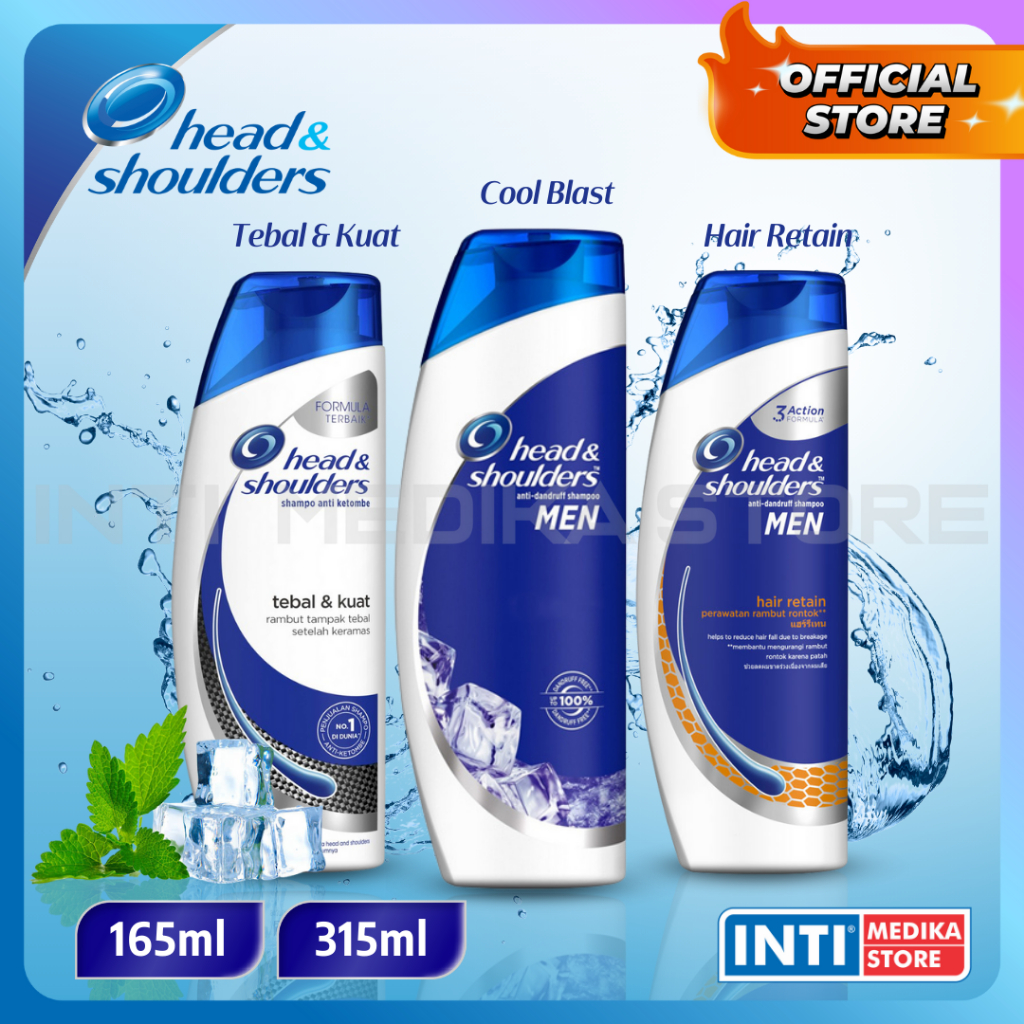 HEAD & SHOULDERS - Shampoo MEN Anti Apek Ketombe Rambut Rontok