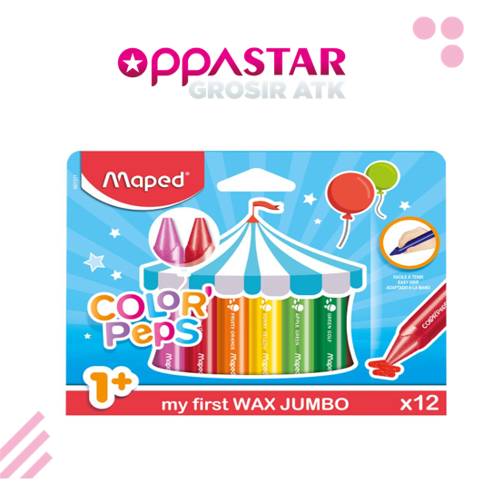 

Crayon Maped Color peps Wax 12 861311 - Crayon Jumbo Anak