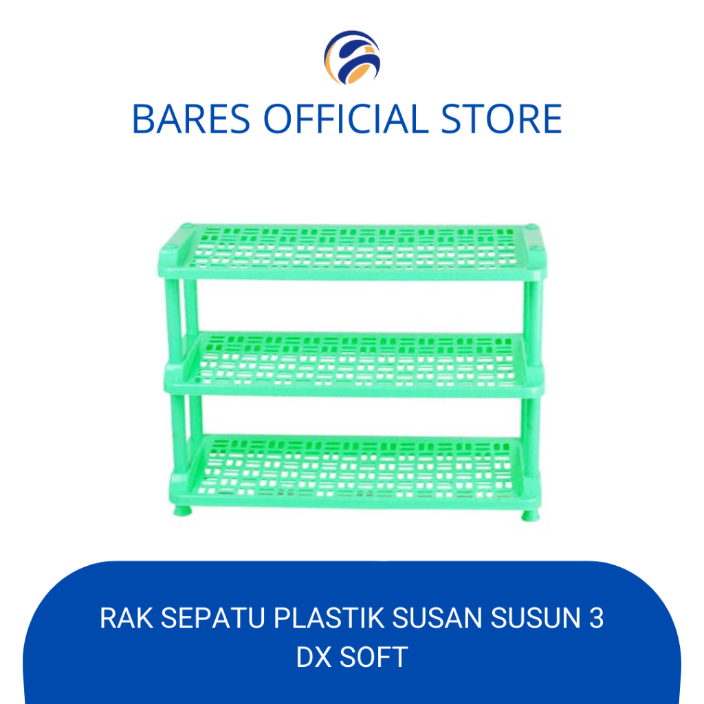 Rak Sepatu  Plastik SUSAN Susun 3 DX SOFT