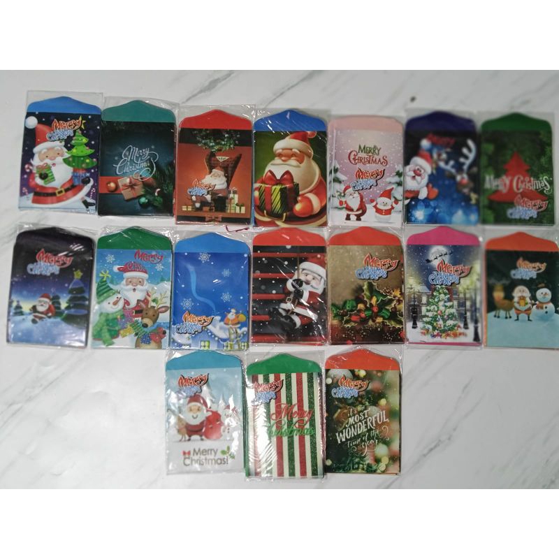 Amplop Natal MEDIUM/amplop Merry Christmas (1pak 10pcs)