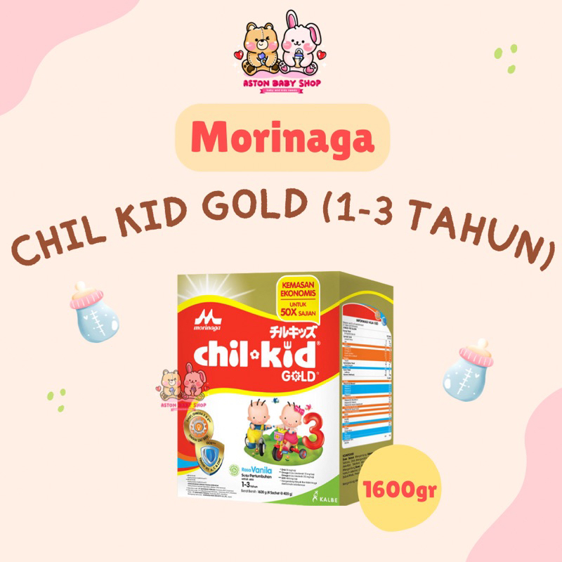Morinaga Chil Kid Gold Madu/Vanilla 1600gr Susu Balita 1-3 Tahun Morinaga Chilkid