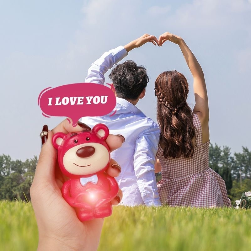 [Versi audio]COD I love you Lotso Sanrio Night Light Kawaii 3D LED Cinnamoroll Lamp Figure Kartun Lampu Lucu Kecantikan Hiasan