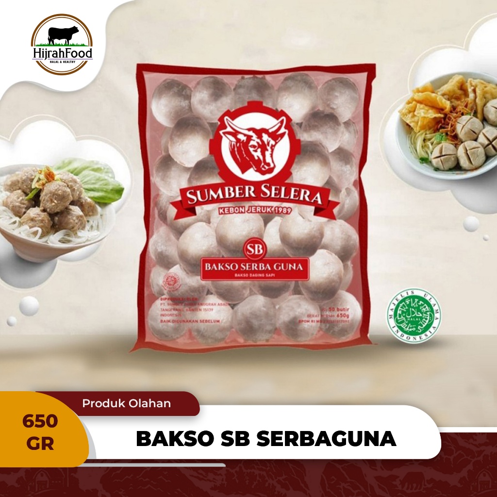 

Bakso Sapi Sumber Selera SB SERBAGUNA Frozen All-Purpose Meatballs