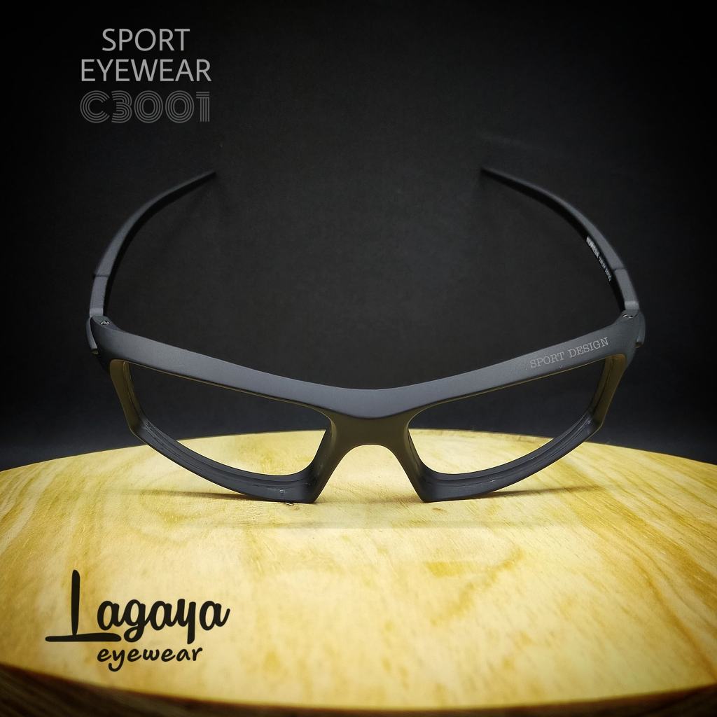 KACAMATA HITAM FASHION OKLEY 3001 ANTISILAU ANTIRADIASI FRAME POLYCARBONATE TITANIUM OUTDOOR INDOOR 