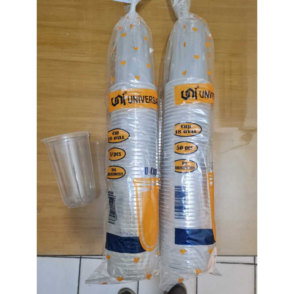 

Ukf5Pc6F4H (Kuliner.Kita) Gelas Plastik Oval 18 0Z Universal