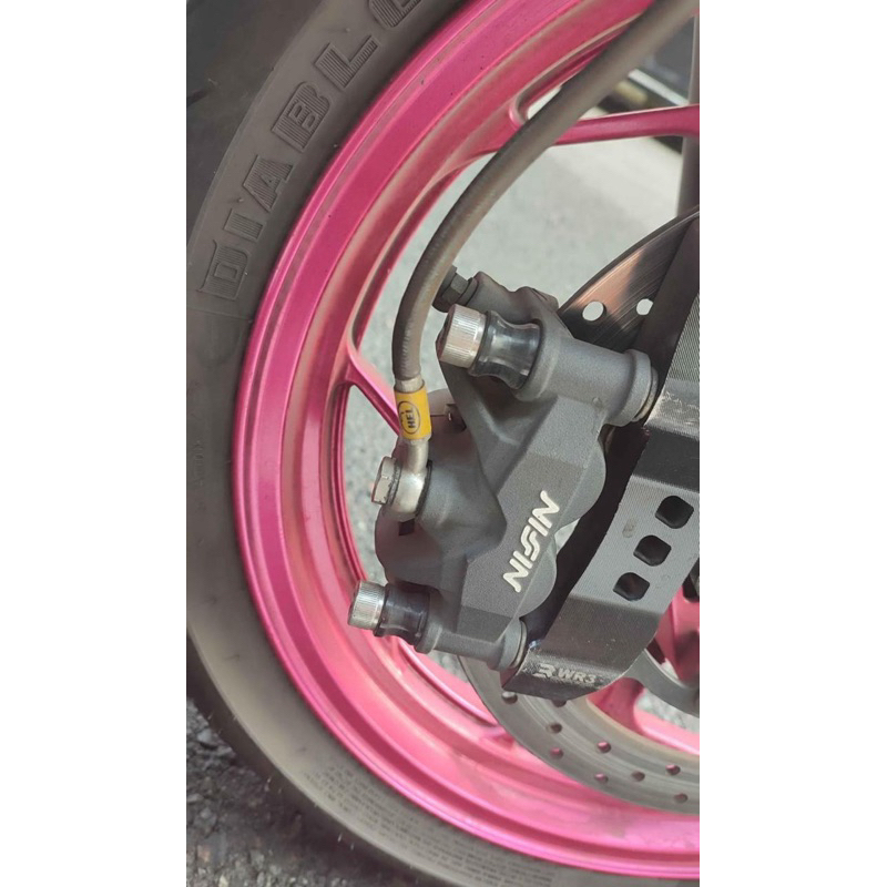 Kaliper Nissin Samurai & Breket Kaliper Depan WR3 Original Copotan Ninja 250 FI (MOHON KONFIRMASI ST
