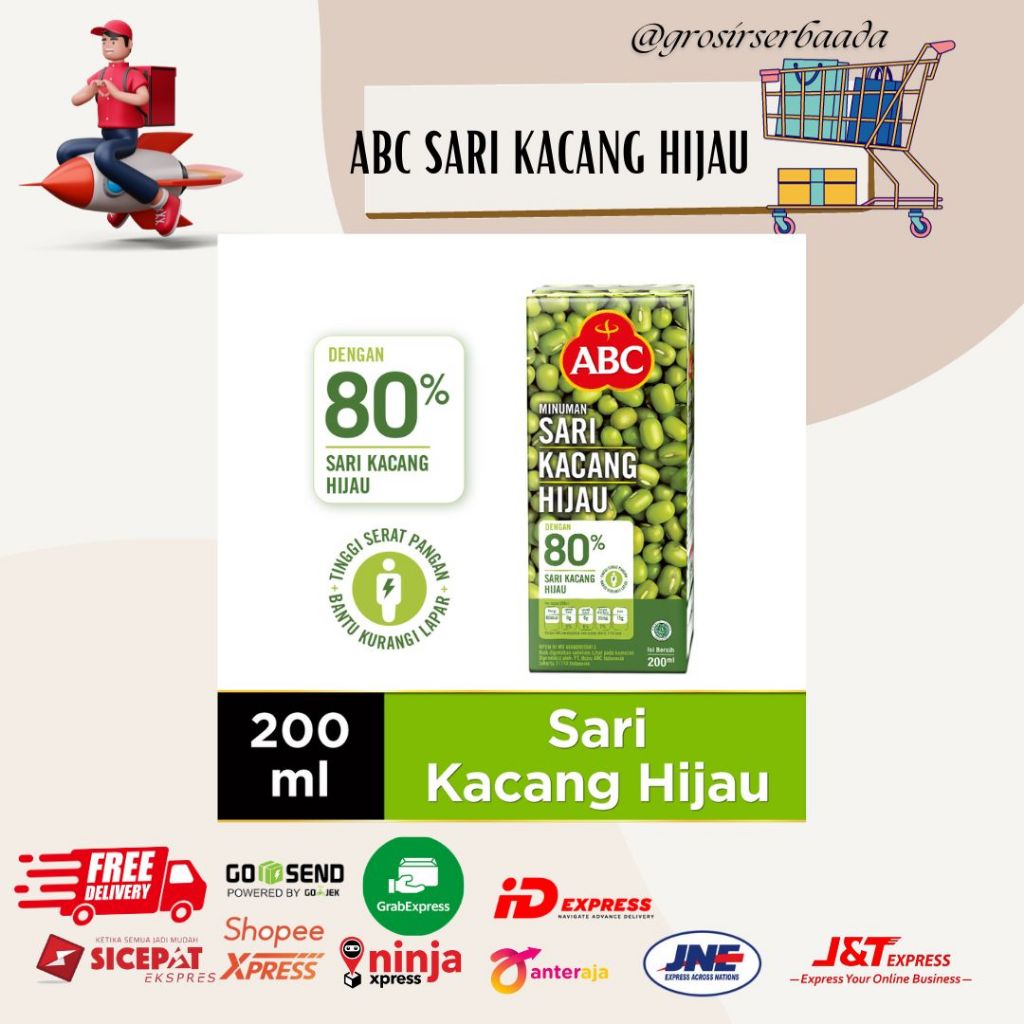 

ABC Sari Kacang Hijau 200ml ecer