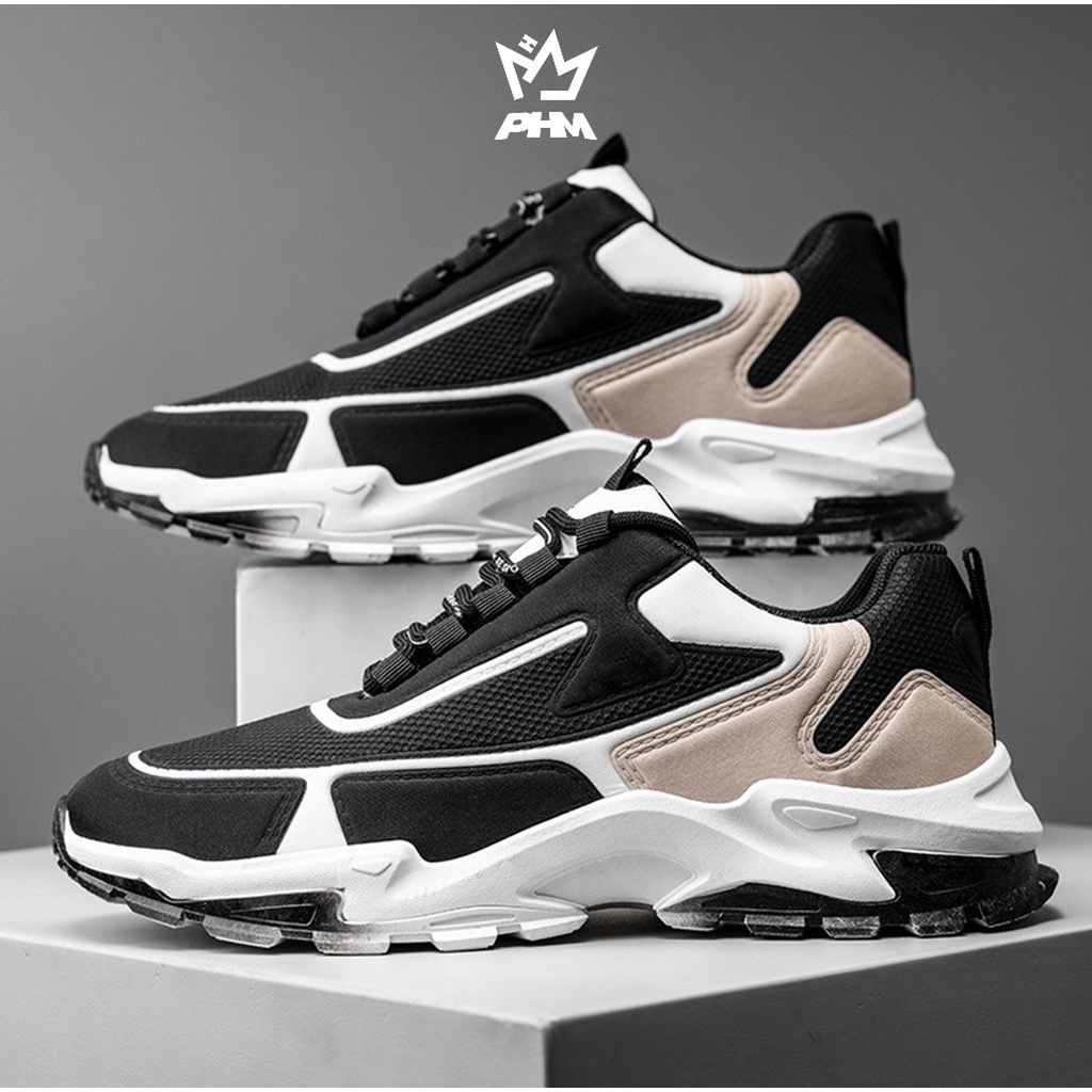 PHM JB601 Sepatu Sneakers Pria Sepatu Kasual Pria Style Sepatu Cowok Sneakers Pria Model Sporty