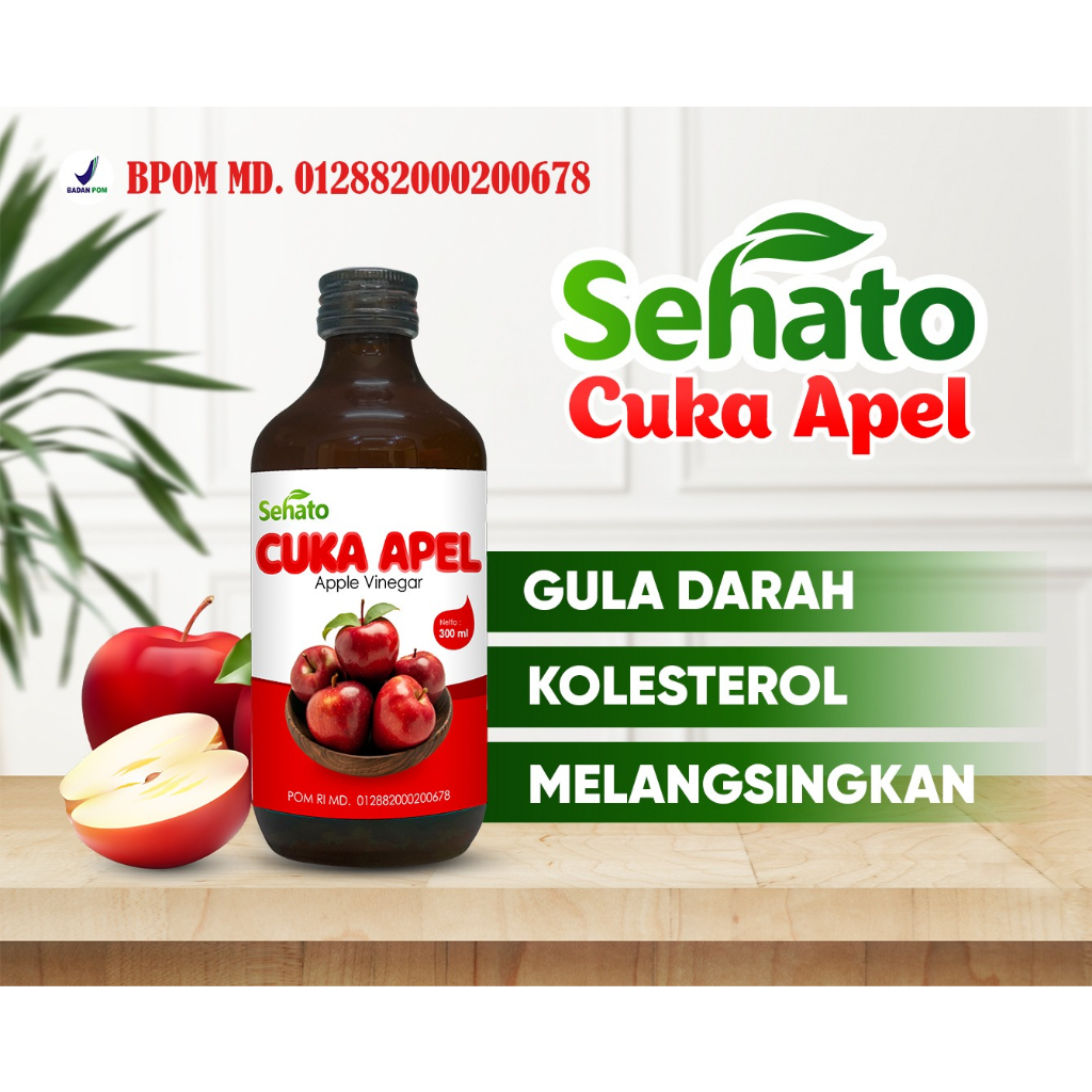 

Cuka Apel Sehato Apple Cider Vinegar - 300 ml