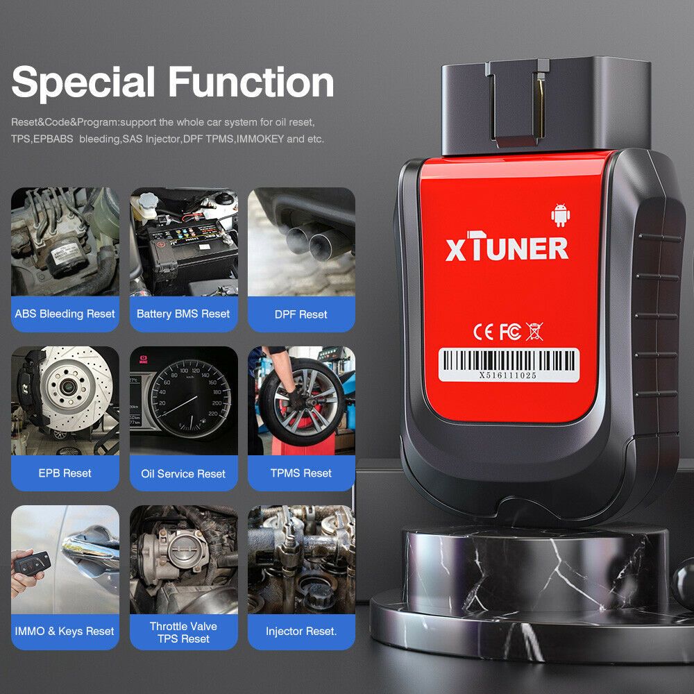 Scanner XTUNER X500 Bluetooth Special Function Diagnostic