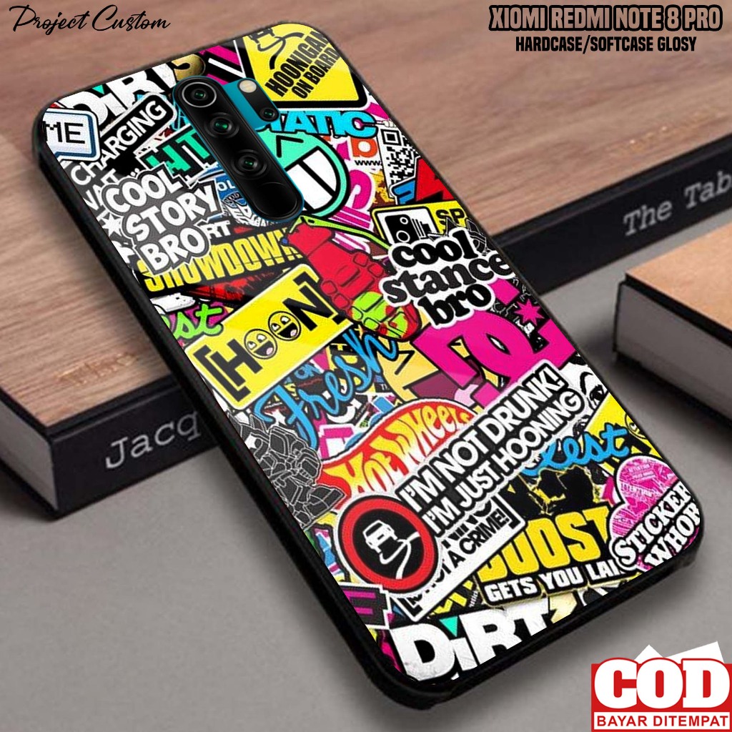 Case Xiaomi Redmi Note 8 Pro - Casing Xiaomi Redmi Note 8 Pro [ GRFTY ] Softcase Glass Kaca - Kesing