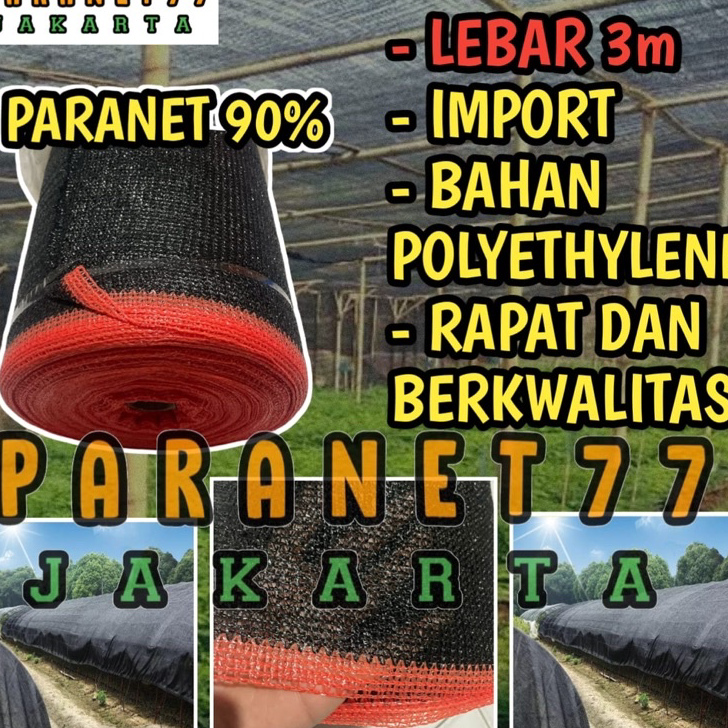 PLNF4942 MEGA SALE  [GROSIR] JARING PARANET 90% (ECERAN) L.3m Peneduh tanaman
