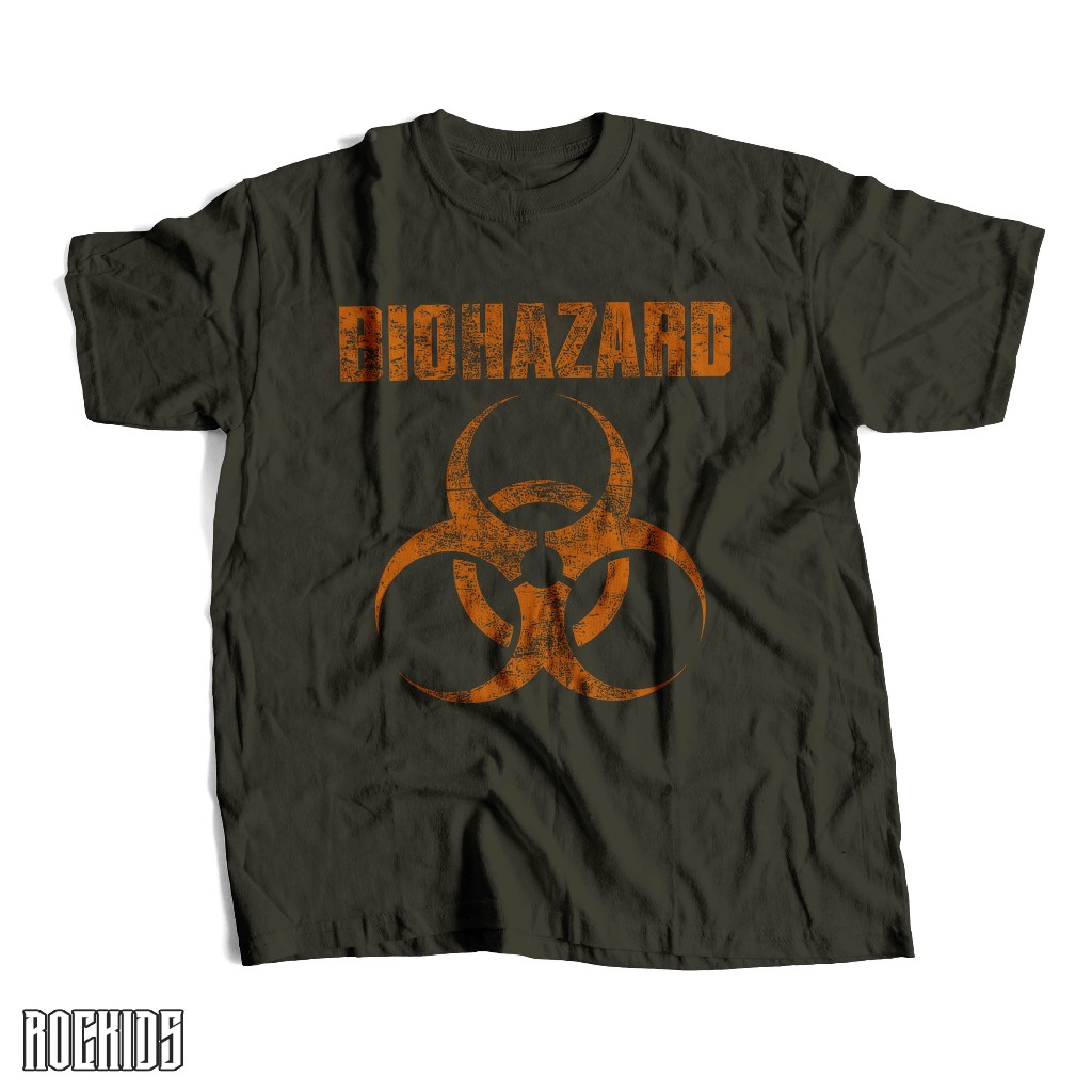 rockids - kids wear - biohazard - kaos anak -  kaos anak laki laki - kaos band anak - kaos anak band