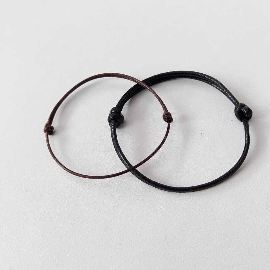 ➠☇☆✶ Zafa Gelang tali pria wanita simple elegant keren / gelang simpel / gelang simple - Simple Brac