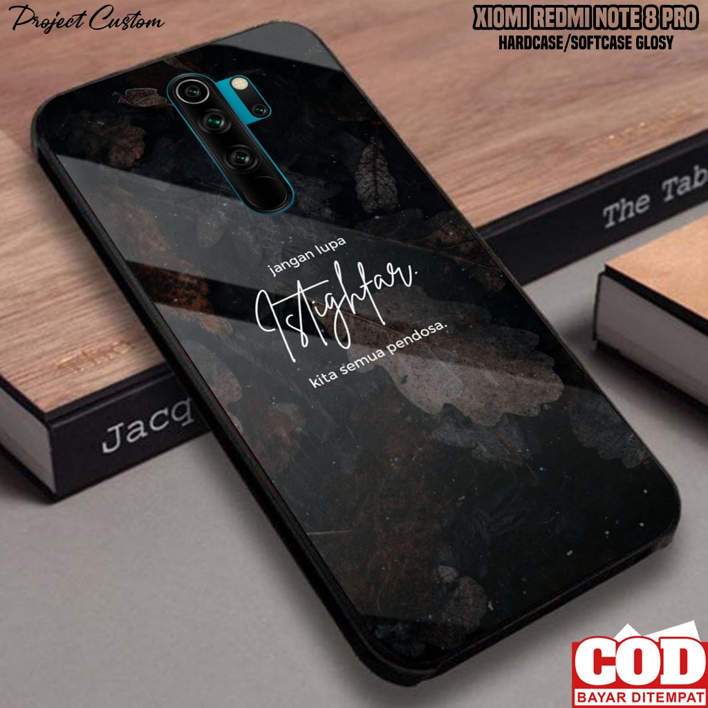 Case Xiaomi Redmi Note 8 Pro - Casing Xiaomi Redmi Note 8 Pro [ QTS ] Softcase Glass Kaca - Kesing H