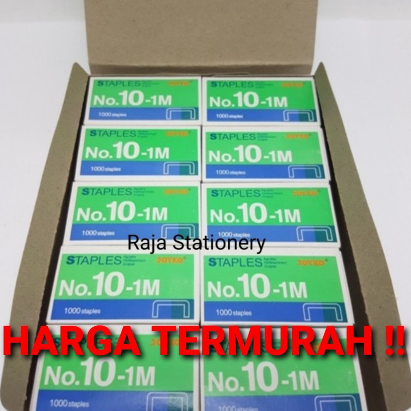 

Mall TERMURAH!! STAPLES JOYKO NO.10 KECIL ISI STAPLER REFILL HEKTER NO.10-1M 1 DUS ISI 20