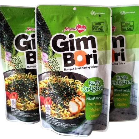 

Ready Stock Mama Suka Gim Bori Rumput Laut Kering Tabur Pouch Refill 60gr