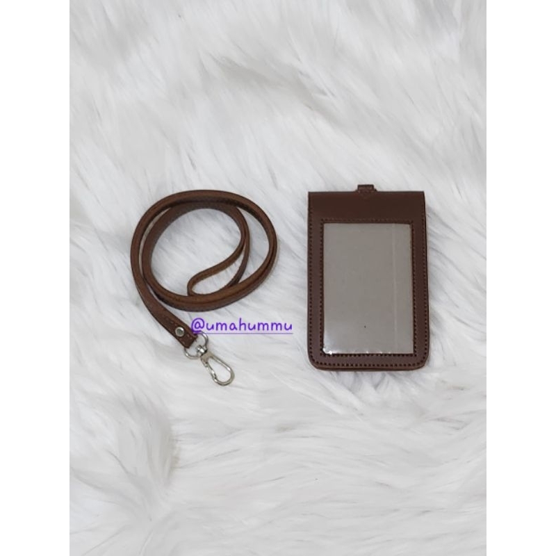 

lanyard name tag double