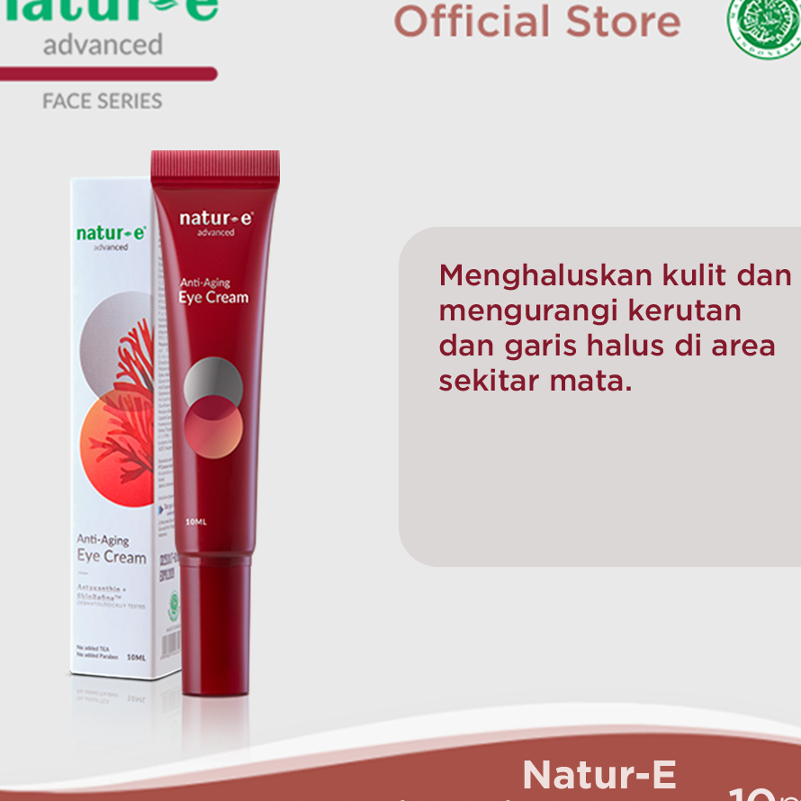 Readystock Natur-E Advanced Anti-Aging Eye Cream / Eye Treatment (DANAYE10) Krim Mata
