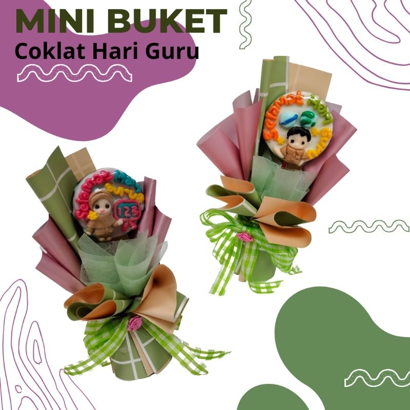 

mini buket coklat hari guru hadiah guru happy teacher day 25 Nopember
