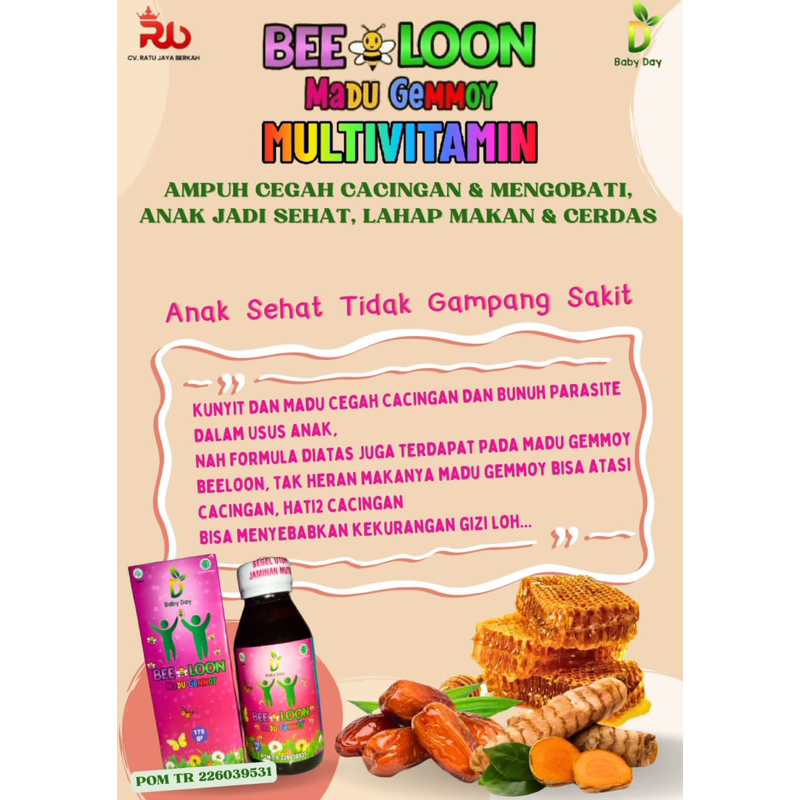 

SUPLEMEN PENAMBAH NAFSU MAKAN ANAK MADU GEMMOY