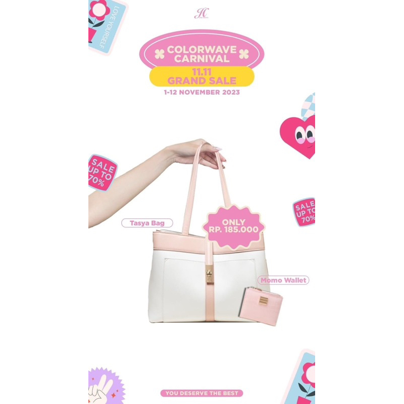 JIMS HONEY TASYA BAG TAS KANTOR TAS SELEMPANG WNITA BESAR
