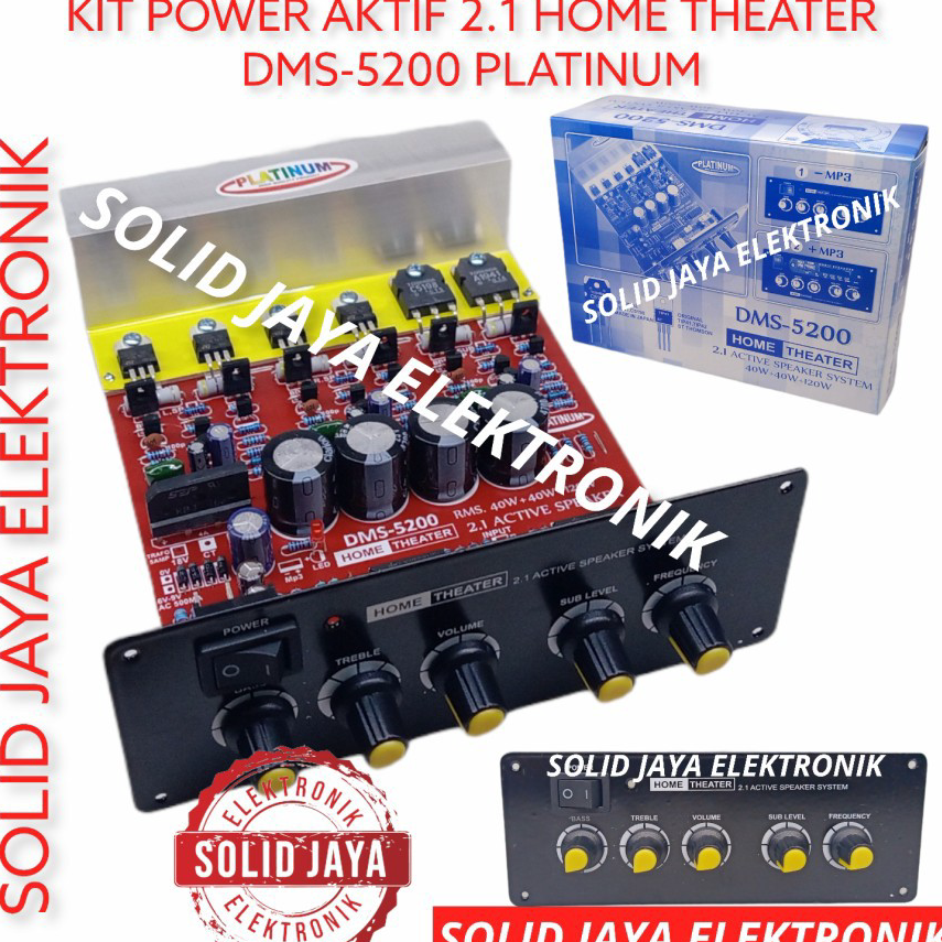 (ORIGINAL) KIT POWER SPEAKER AKTIF 2.1 DMS5200 TR FINAL ASLI KIT HOME THEATER TRANSISTOR FINAL ASLI 