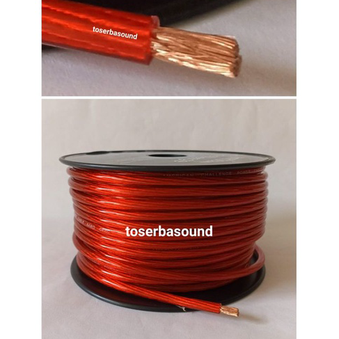 ➯✽✷ Kabel 8 AWG Setrum Power Ground Aki 8awg audio mobil Jual Meteran