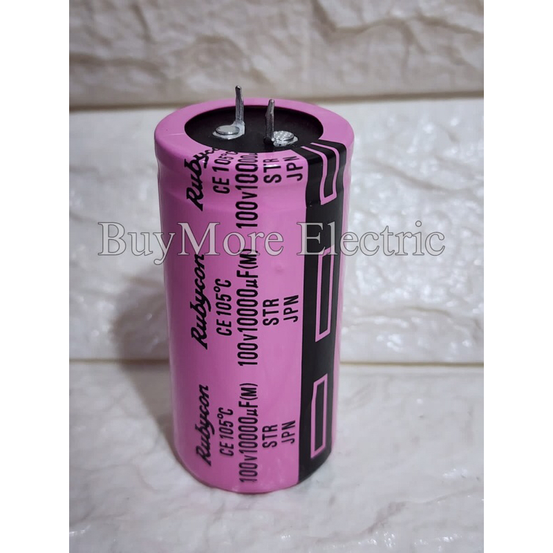 ELCO 10000UF 100V RUBICON PINK ELKO 10000 UF 100 V RUBYCON BLACKPINK